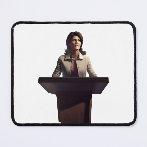 Item preview, nikki drawing cutout podium POTUS 2024 designed and sold by cottagecorococo.