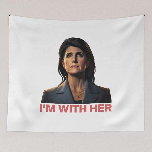 Item preview, I'm with HER NIKKI Haley 2024 designed and sold by cottagecorococo.