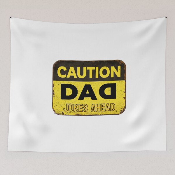 Item preview, Caution Dad Jokes Ahead, dad jokes, fathers day Classic T-Shirt designed and sold by YouSsefHN05.
