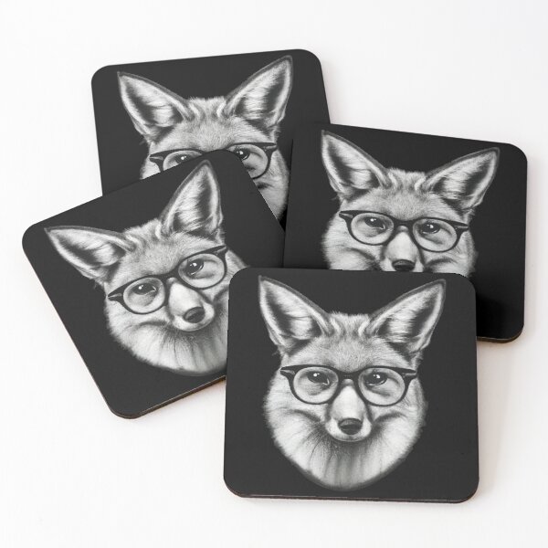 Item preview, Fox with glasses designed and sold by Rahdoo.