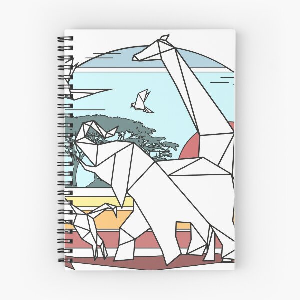 Artikelvorschau, Scenic colored geometric african animals origami art  entworfen und verkauft von masatomio.