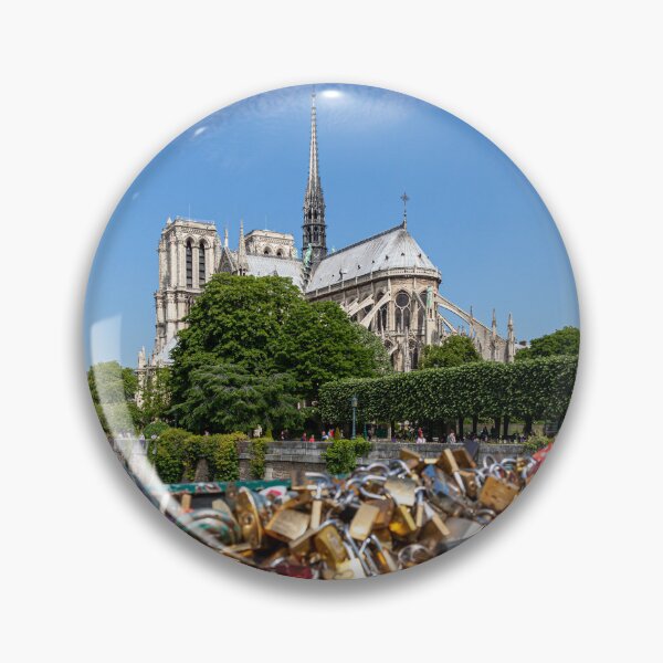 Item preview, Notre Dame de Paris And The Love Lock Bridge  designed and sold by Paul Thompson Photography.