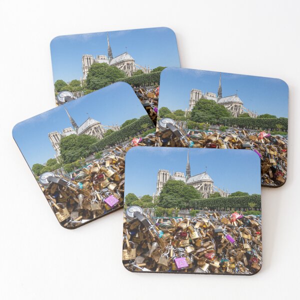 Item preview, Notre Dame de Paris And The Love Lock Bridge  designed and sold by Paul Thompson Photography.