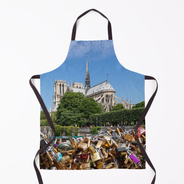 Item preview, Notre Dame de Paris And The Love Lock Bridge  designed and sold by Paul Thompson Photography.