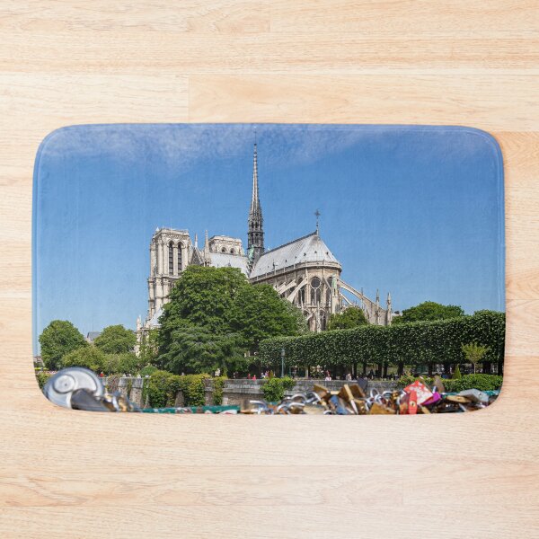 Item preview, Notre Dame de Paris And The Love Lock Bridge  designed and sold by Paul Thompson Photography.