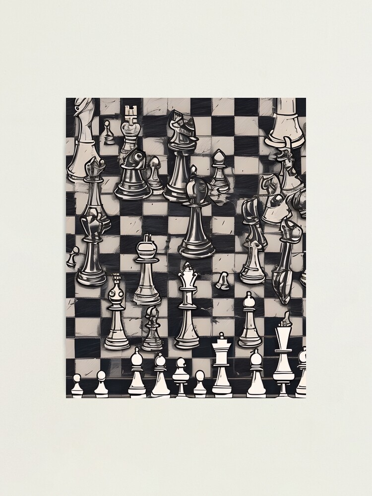 Chess Space' Poster, picture, metal print, paint by DecoyDesign