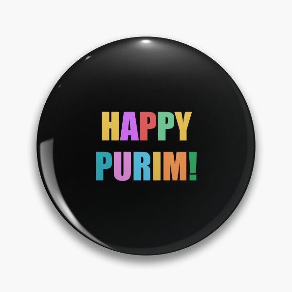 Item preview, HAPPY PURIM Jewish holiday colorful text designed and sold by Inspirationmotivation.