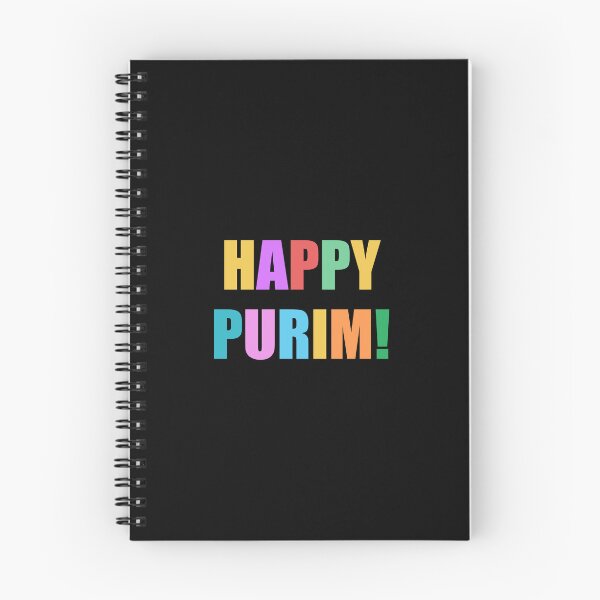 Item preview, HAPPY PURIM Jewish holiday colorful text designed and sold by Inspirationmotivation.
