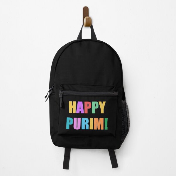 Item preview, HAPPY PURIM Jewish holiday colorful text designed and sold by Inspirationmotivation.