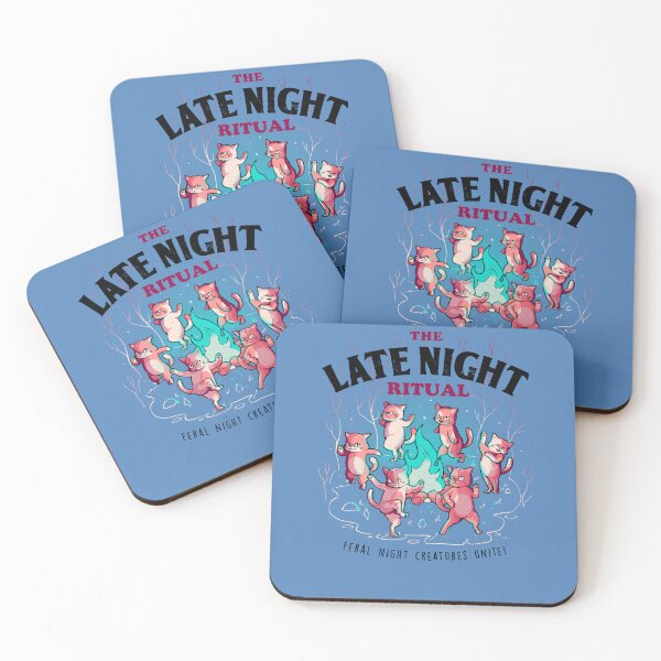 Item preview, The Late Night Ritual - Cute Evil Cats Gift designed and sold by EduEly.