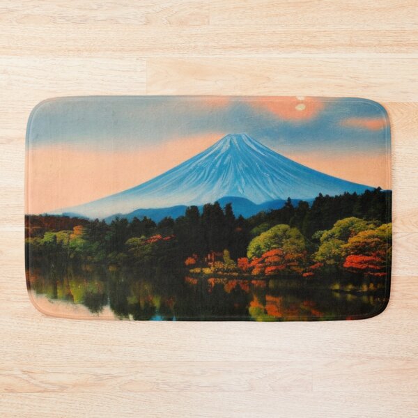 Item preview, Twilight Over the Valley - Dusk Descending on the Lake - Japanese landscape designed and sold by WBP Mart.