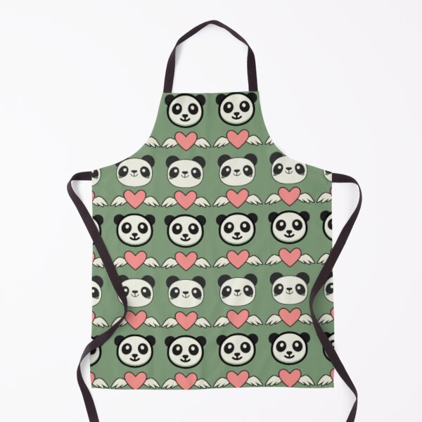 Item preview, Cute Panda with Heart Pattern designed and sold by DreamBigShirts.
