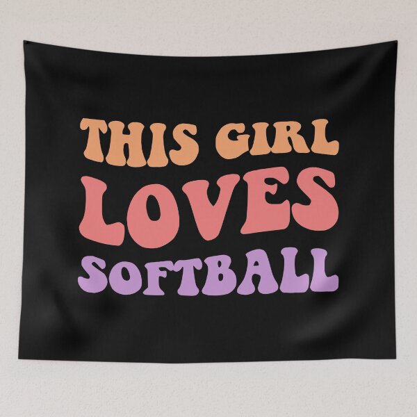 Item preview, This Girl Loves Softball II designed and sold by Lemon Pepper.