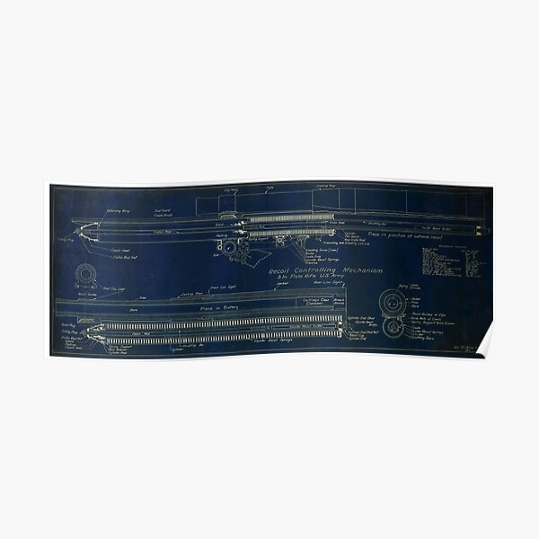 3 In. Field Rifle Poster
