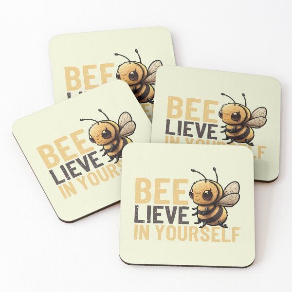 Item preview, Funny Cute Bee Believe in Yourself | Motivational Positive designed and sold by JFFStore.