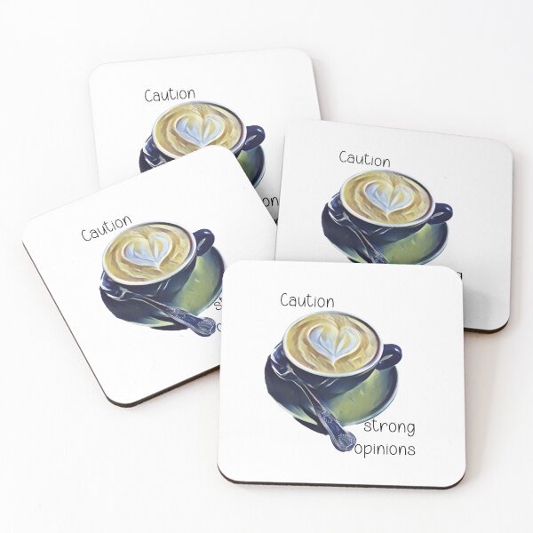 Item preview, Coffee Strong Opinions  designed and sold by Caitlin Tennent.
