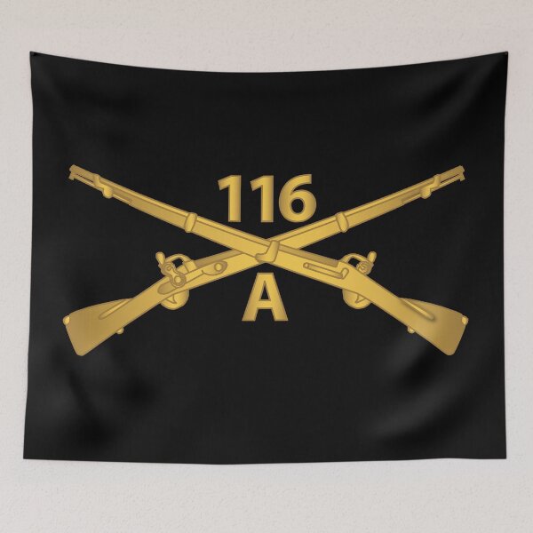 Item preview, Army - 116th Infantry Regiment Branch - Alpha Company wo Txt designed and sold by Military Insignia Products.