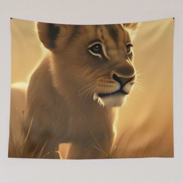 Item preview, Lazy lion cub designed and sold by Planetporridge.