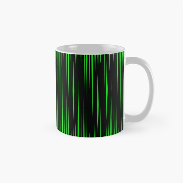 Item preview, Green Vertical Triangles on Black designed and sold by wrapgraphics.