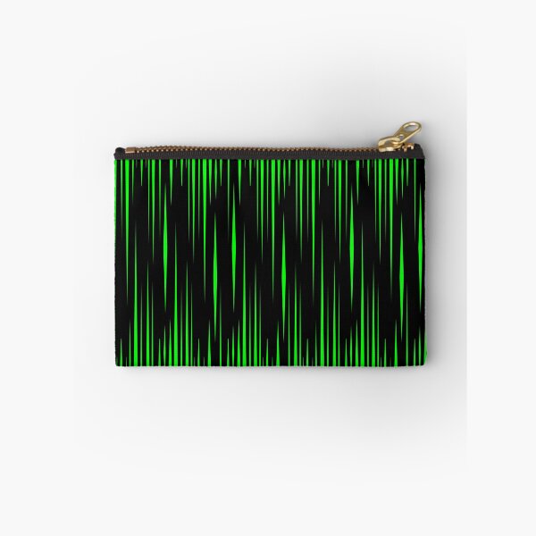 Item preview, Green Vertical Triangles on Black designed and sold by wrapgraphics.