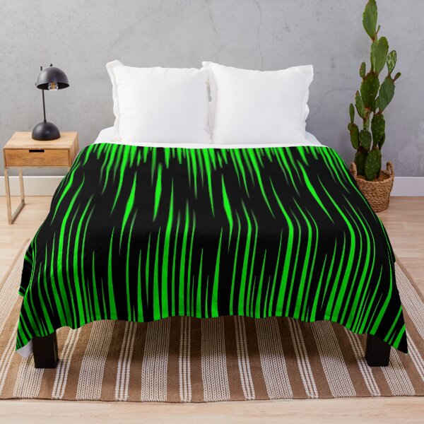 Item preview, Green Vertical Triangles on Black designed and sold by wrapgraphics.