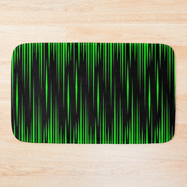 Item preview, Green Vertical Triangles on Black designed and sold by wrapgraphics.