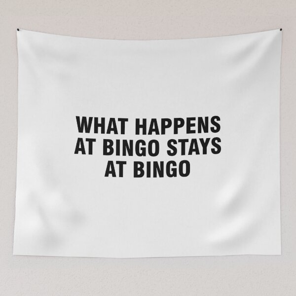 Item preview, What happens at bingo stays at bingo designed and sold by allthetees.