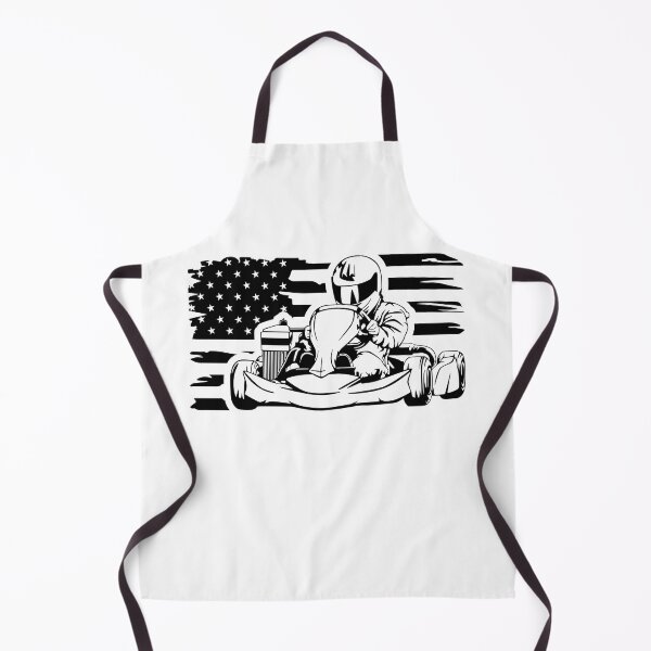 Artikelvorschau, Go-Kart-Rennfahrer US-Flagge, Go-Kart entworfen und verkauft von MYpngShop.