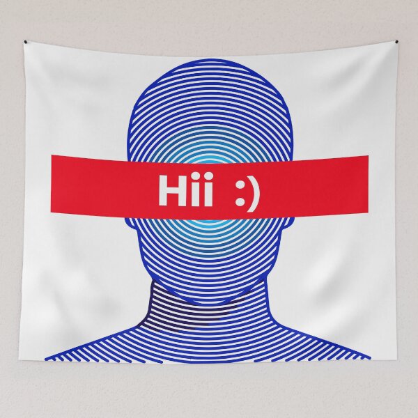 Item preview, Hii, smile, silent reply designed and sold by MehmudArtdesign.