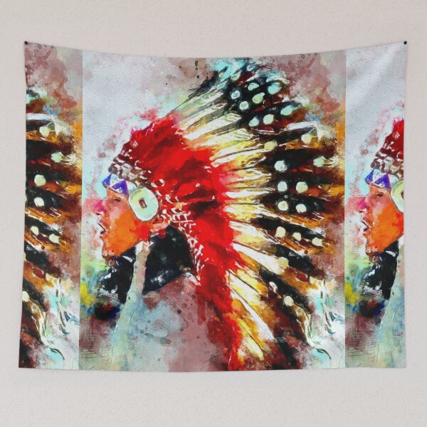 Item preview, Watercolor Native American designed and sold by Daniel Janda.