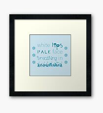 Ed Sheeran - The A Team Lyrics Framed Print