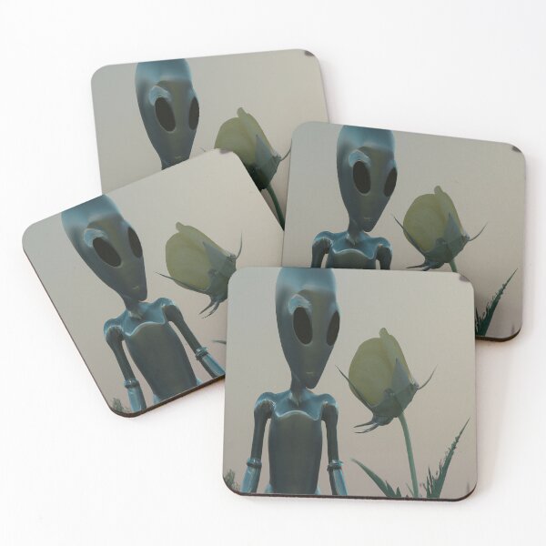Item preview, Alien with Flower designed and sold by BillieWonka.