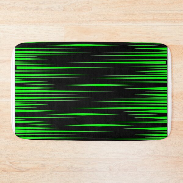 Item preview, Horizontal Green Triangles on Black designed and sold by wrapgraphics.