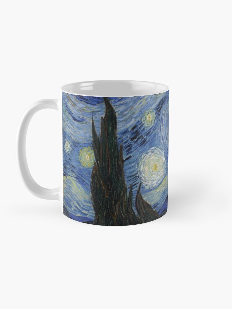 Alternate view of Starry Night Oil painting by Vincent van Gogh Mug