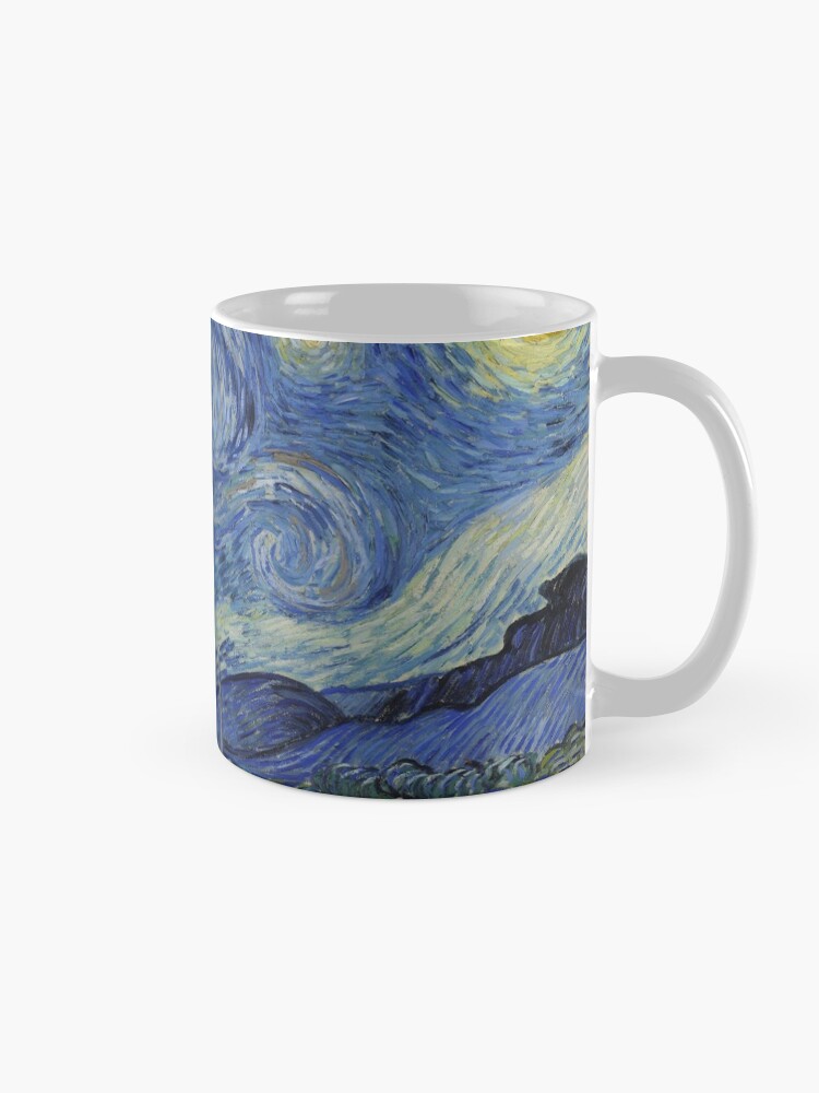 Alternate view of Starry Night Oil painting by Vincent van Gogh Mug