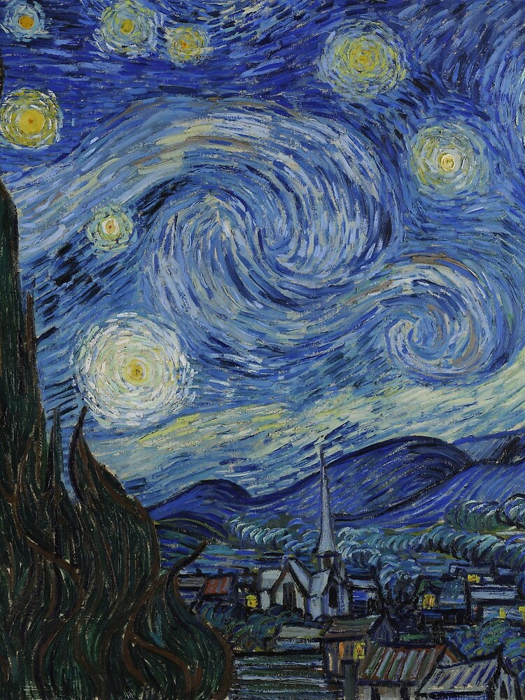 Starry Night Oil painting by Vincent van Gogh by podartist