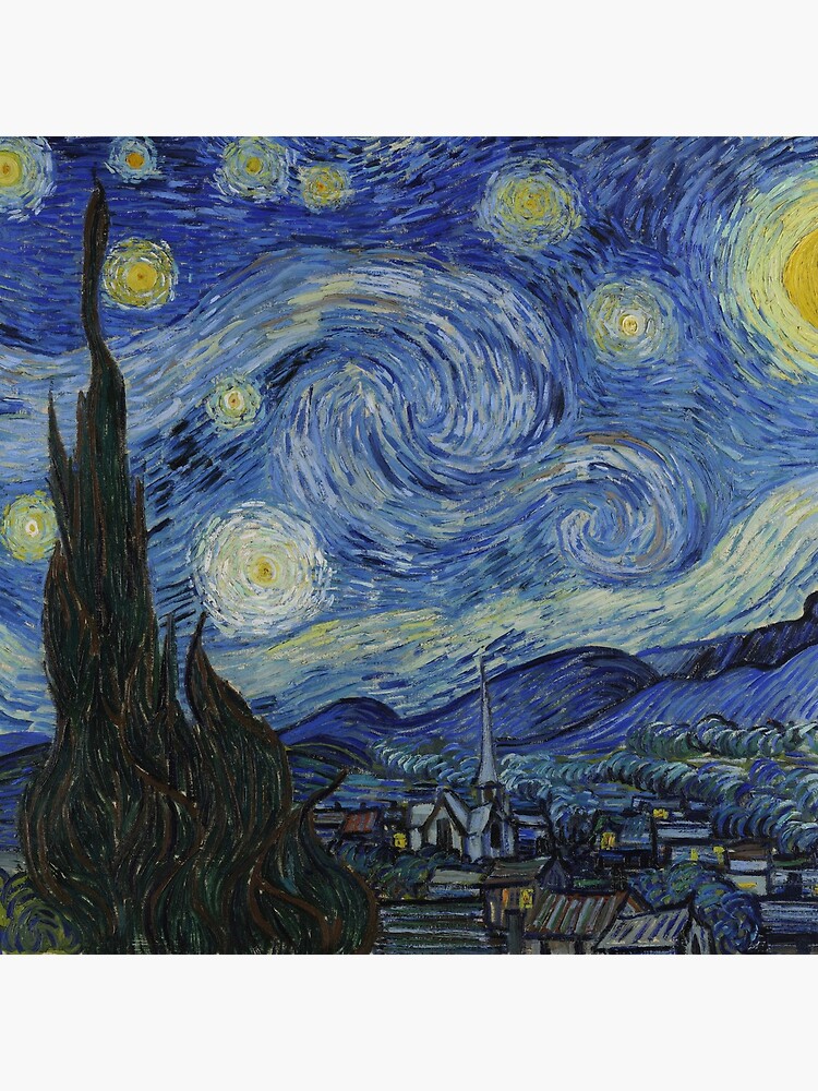 Starry Night Oil painting by Vincent van Gogh by podartist