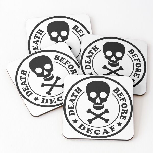 Item preview, Death before Decaf designed and sold by Inferna-Love Creations.
