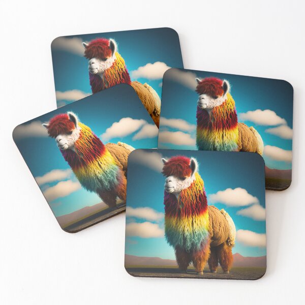 Artikelvorschau, Colorful Alpaca entworfen und verkauft von Artistic Pandas.