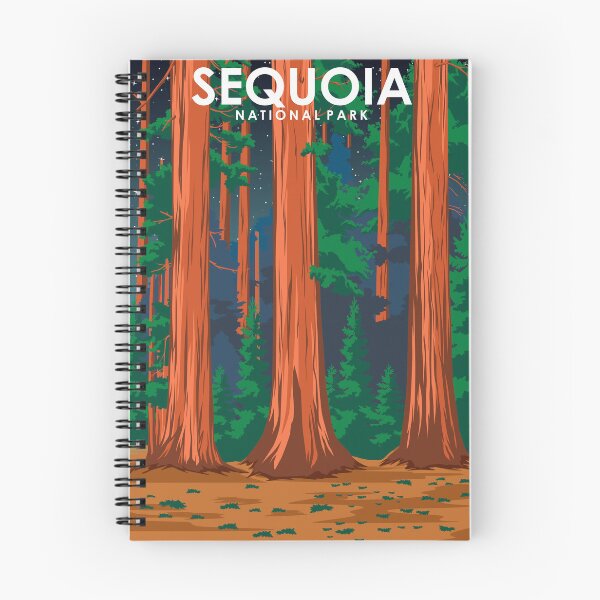 Item preview, Sequoia National Park Vintage Minimal Travel Poster at Night designed and sold by Stadify.
