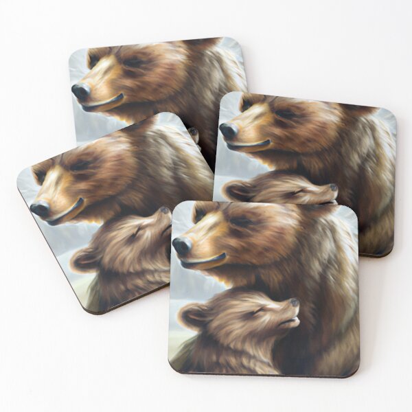 Item preview, Cute bear cartoon mama bear and baby bears, mama bear and cute cubs, gifts for animals lovers  designed and sold by haRexia.