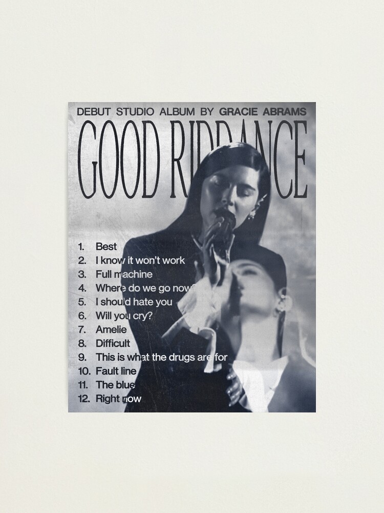 Gracie Abrams Signed Good Riddance CD Tracklist newest