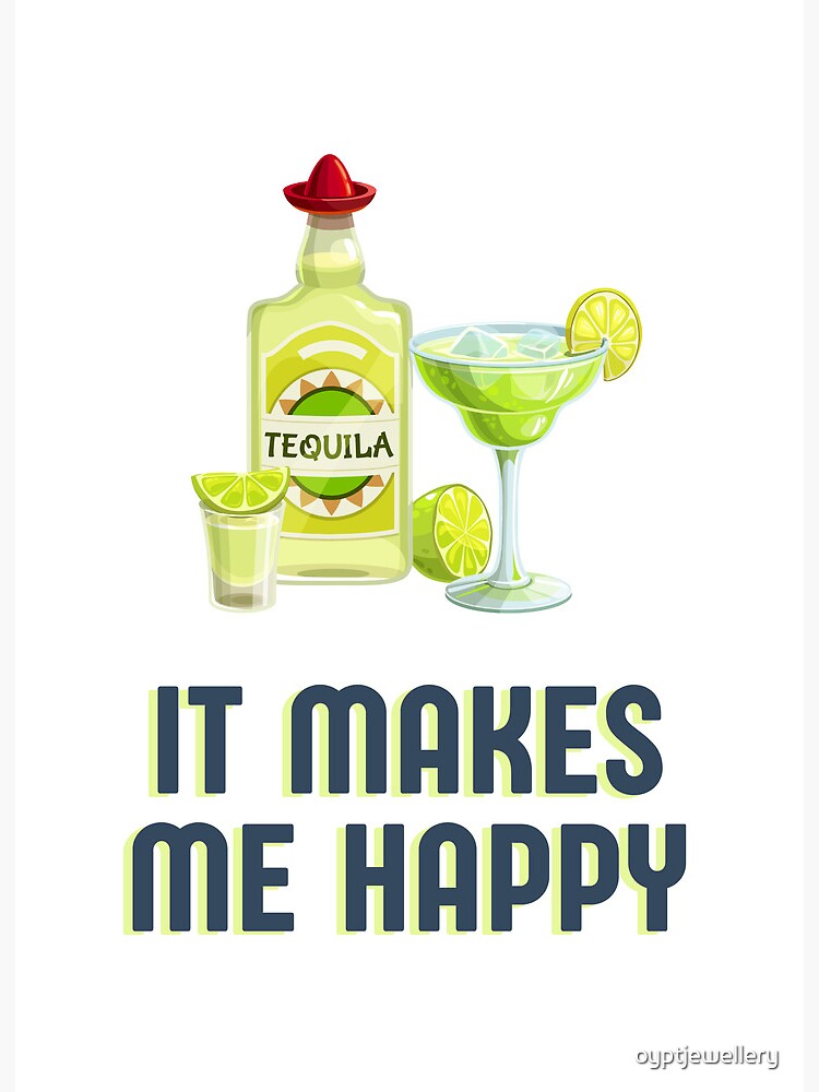 Margaritas Made Me Do It Cute Funny Drinking Gift Art Board Print