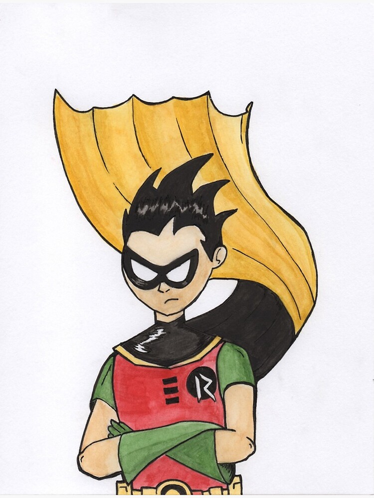 Robin From Teen Titans Canvas Print By Hugmarci Redbubble