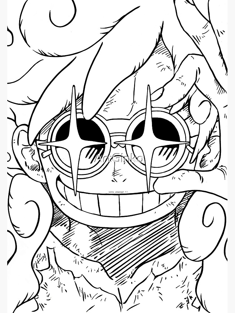 Monkey D. Luffy - Gear 5th One Piece 1045 by AkridDrawing