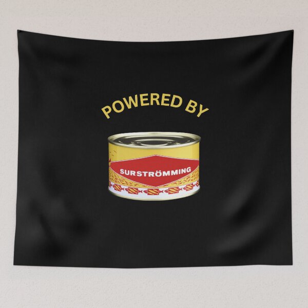 Item preview, Powered by Surstromming, Swedish food, Sweden, Swedish fish, Willow Days designed and sold by avit1.
