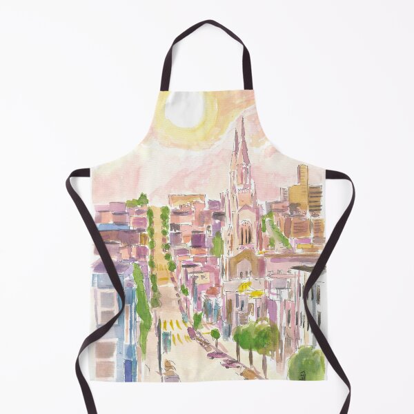 Item preview, San Francisco Streets Hills and Sun Scene in California designed and sold by artshop77.