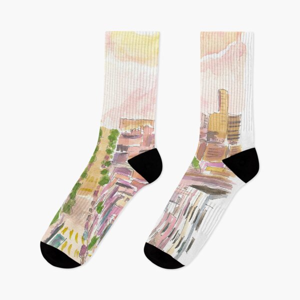 Item preview, San Francisco Streets Hills and Sun Scene in California designed and sold by artshop77.