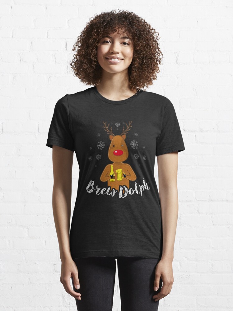 Brewdolph T-shirt Christmas Beer Shirt Gift for Brewers