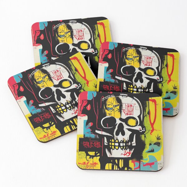 Item preview, Skull Graffiti Abstract Symphony - Neo Expressionism Graffiti Fusion Artwork designed and sold by ZickDezine.